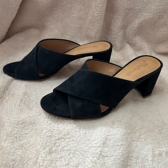 Madewell Suede Crossover Mule Sandals - Picture 5 of 12